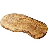 Naturally Med - Olive Wood Cutting Board / Cheese Board - 14 inch. Olive wood board for cheese, c...