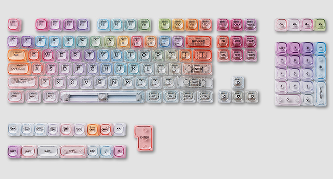 compatible with 60%, 65%, 75%, 96% and full-sized layouts mechanical keyboard