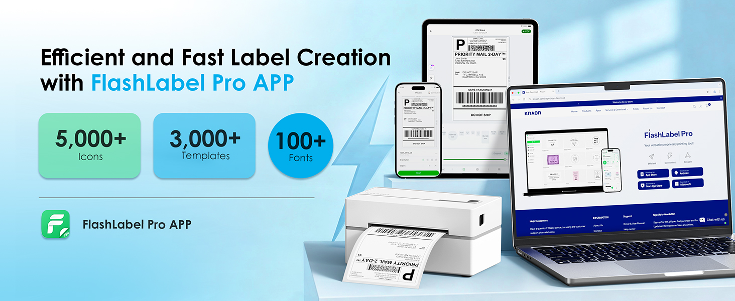 Y813BT Thermal Shipping Label Printer