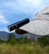 keychain flashlight clip on cap