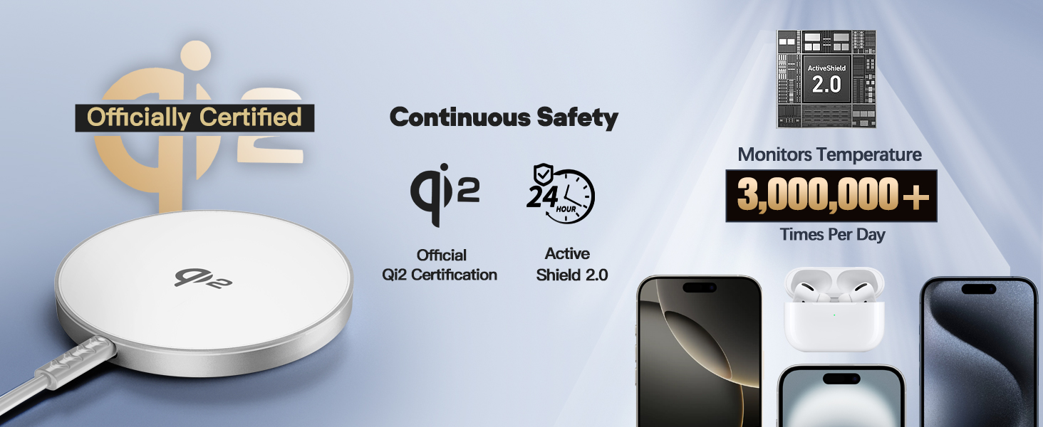 Qi2 Magnetic Wireless Charger