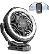10000mAh Misting Fan Portable with Detachable Water Tank 400ml, 8 Inch Powerful Cool Mist Clip Fa...