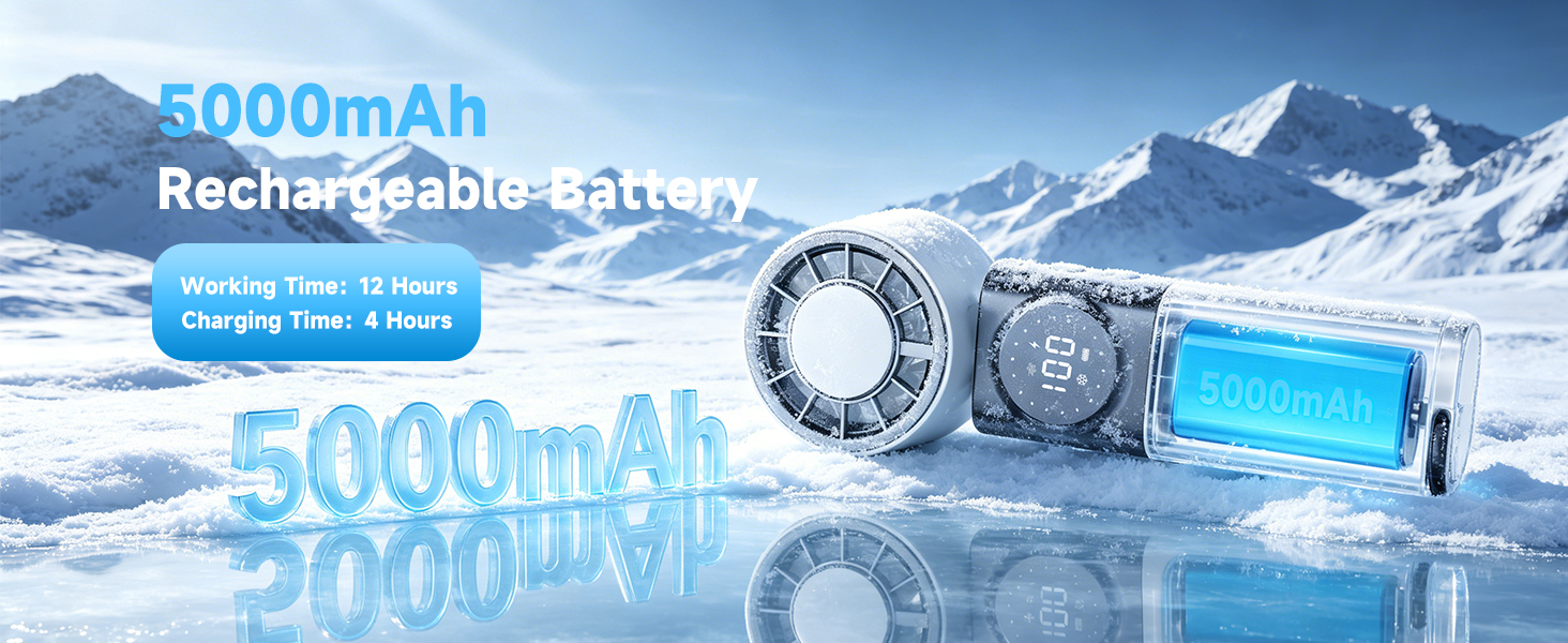 rechargeable handheld fan
