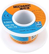 JESSINIE 63-37 Tin Lead Solder Wire 0.3mm for Electrical Soldering Tin 63% Lead 37% Sn63 Pb37 HX-...