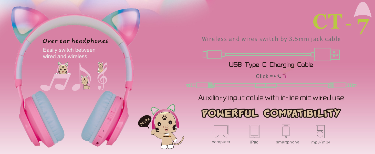 kids headphones bluetooth