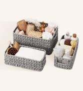 GRANNY SAYS Wicker Baskets for Organizing, Storage Baskets for Shelves, Small Baskets for Counter...