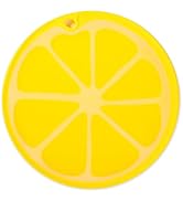 Dexas Citrus Slice Cutting Board/Serving Board 9 inches, Lemon