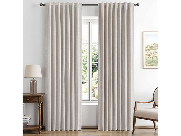 cream curtains