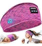 Bluetooth Headband Headphones, Sleep Headphones for Side Sleepers &amp; Sports, Washable &amp; Wireless M...