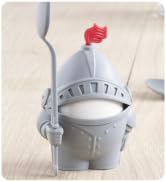 Arthur- Soft or Hard Boiled Egg Cup Holder With a Spoon Included- Knight Design - Kitchen Utensil...