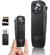 kaysunlink Mini Body Camera 1080P Police Body Camera 64GB Memory Card,Body Worn Cam,Premium Porta...