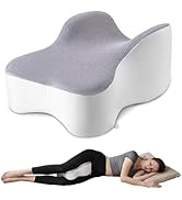 UTJZIB Knee &amp; Leg Pillow for Side Sleepers - Cooling Longer Memory Foam Leg Pillow for Side Sleep...