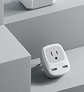 TESSAN International Plug Adapter, Universal Power Adaptor with 4 USB Ports (1 USB C), Worldwide ...