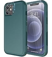 Diverbox for iPhone 12 case [Shockproof] [Dropproof] [Tempered Glass Screen Protector + Camera Le...