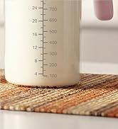 Borosilicate Glass Formula Mixing Pitcher – 32oz True Mixing Capacity, Time Dial for Freshness Tr...