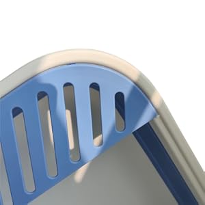 Open Cat Litter Tray with Scoop Portable Cat Toilet Collapsible Cat Litter Box with Cat Litter Scoop