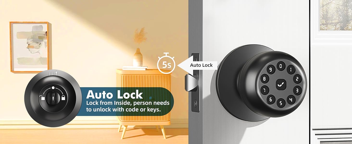 Auto-Lock Door Knob