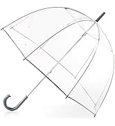 totes Women's Clear Bubble Umbrella – Transparent Dome Coverage – Large Windproof and Rainproof C...