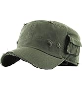 Cadet Army Cap Basic Everyday Military Style Hat (Now with STASH Pocket Version Available)