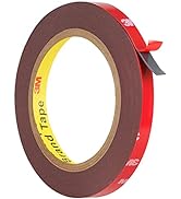 Double Sided Tape Heavy Duty, Waterproof Mounting Foam Tape, 33ft Length, 0.39in Width, Strong Ad...