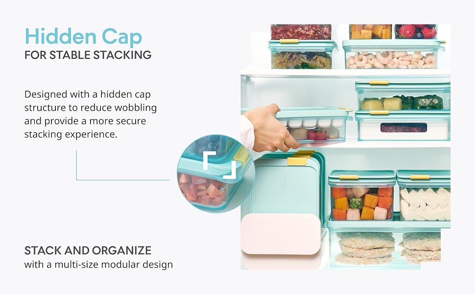 LocknLock freezer containers airtight BPA free stackable food storage containers with lids