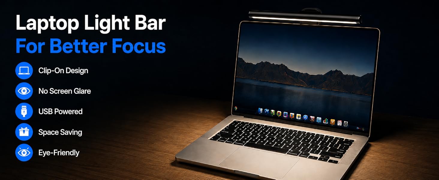 Laptop Monitor Light Bar