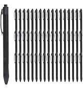 50 packs black Retractable ballpoint pen, 1.0 mm black ink signature pen, Smooth Writing No-Smear...