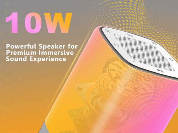 Bluetooth Speaker Alarm Clocks for Bedrooms with Wake up Light