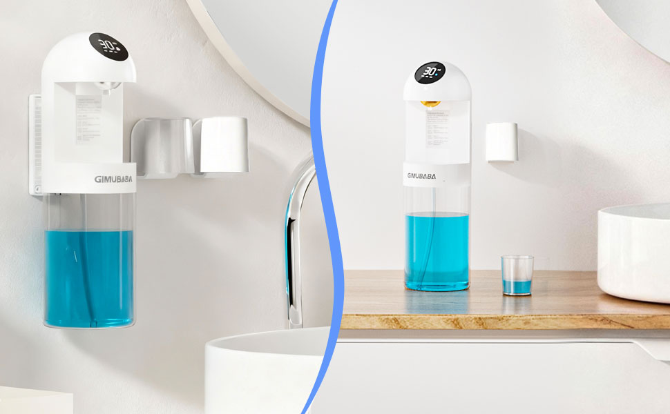 mounted mouthwash dispenser