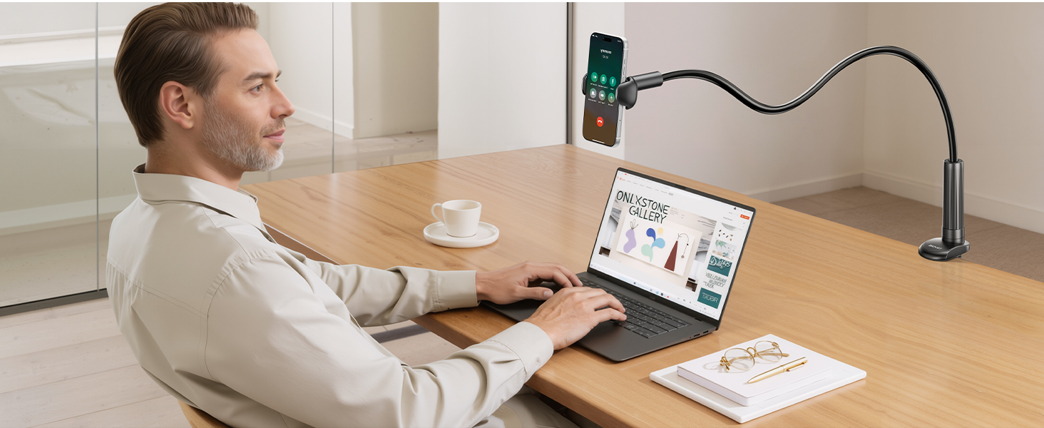 gooseneck phone holder