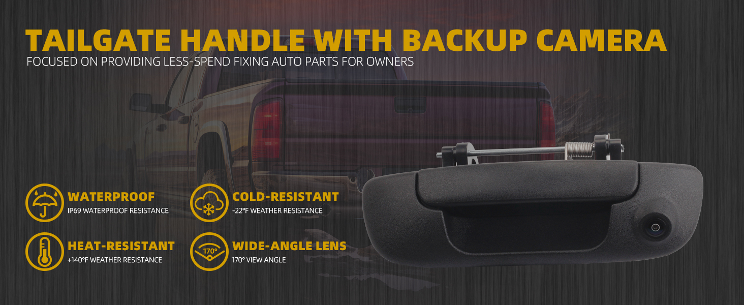 2002-2008 RAM 1500 tailgate handle with camera-1