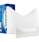 Side Sleeper Pillow for Neck and Shoulder Pain Relief Sleeping Cervical Neck Pillow Cooling Bambo...