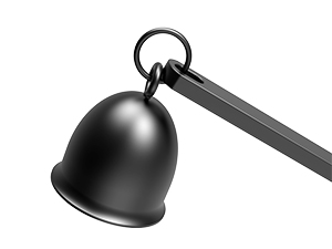 A candle flame stopper is a safety feature.