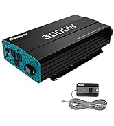 Renogy 3000W Pure Sine Wave Inverter 12V DC to 120V AC Converter for Home, RV, Truck, Off-Grid So...