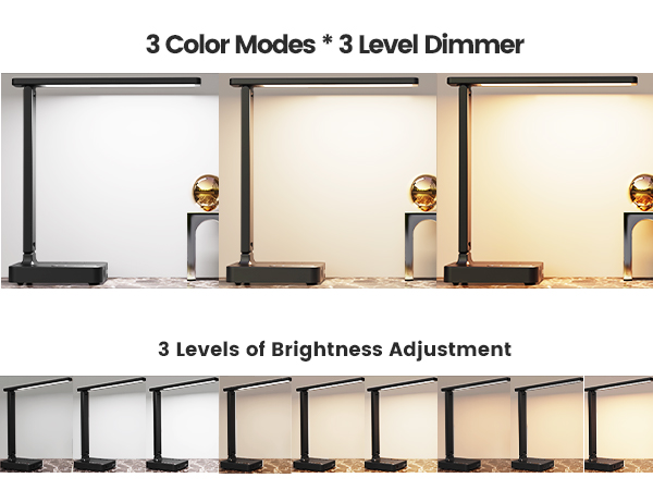 3 Color Modes * 3 Level Dimmer