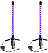 uwiner 12W LED Black Light Bar Blacklight Bars with Plug and Switch Light Up 22x22ft Area for Glo...