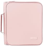 SUNEE Zippered Binder Bag with Handle, 2-Inch 3-Ring O-Ring, 500-Sheet Capacity, Includes Zip Poc...
