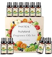 PHATOIL Coconut &amp; Vanilla Fragrance Oils Set, 10 Pcs Aromatherapy Oils Set, for Diffusers, Home C...