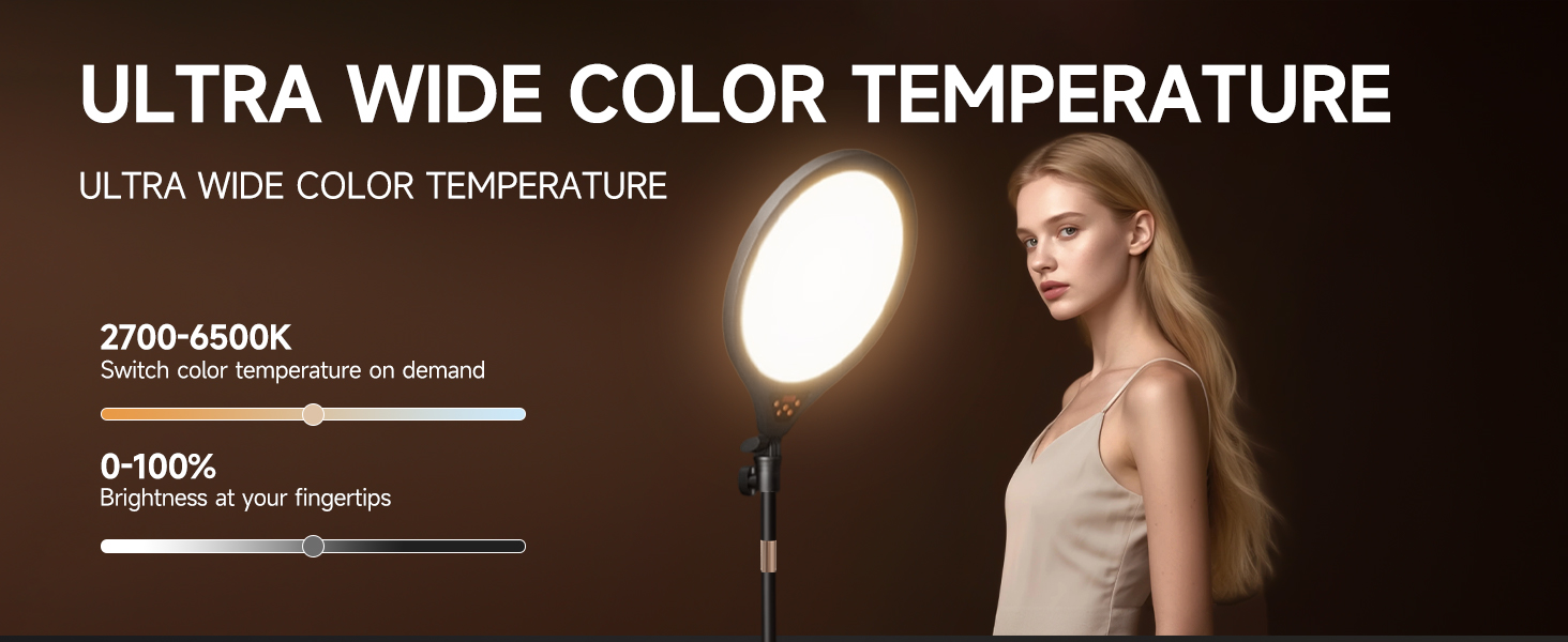 led ring light with stand