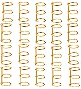 Performore 3 Holes Gold Loose Leaf Binder Book Rings on Post, 3/4" Inside Diameter Snap Split 3-H...