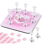 ANGNYA Nail Stand for Press Ons, Fake Nail Holder for Painting Nails,Super Magnetic Base for Pain...