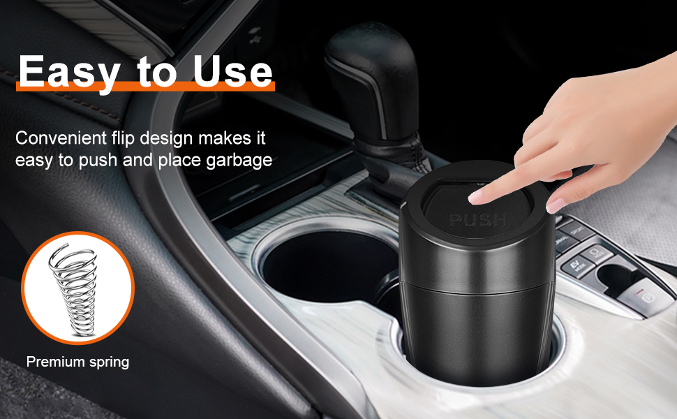 car garbage can