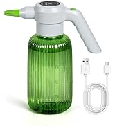 Diivoo Electric Spray Bottle 2L/0.5 Gallon, 3 Speed Flow Rechargeable Battery Powered Sprayer, Ad...