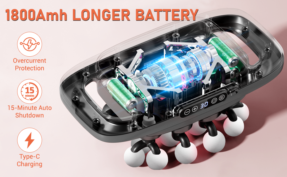 20-Head Deep Tissue Massage Gun