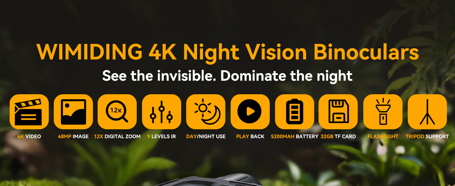 WIMIDING 4K Night Vision Goggles