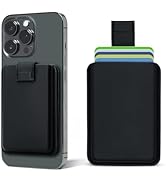 GINKOUHA for MagSafe Wallet, 5 Cards Genuine Leather Magnetic Card Holder, RFID Blocking Magnetic...