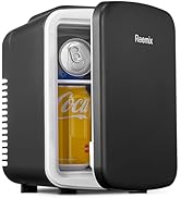 Reemix Mini Fridge, 3.7 Liter/6 Can Portable Cooler and Warmer Personal Refrigerator for Skin Car...