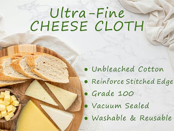 organic cheese cloths