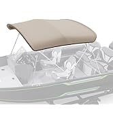 KEMIMOTO Bimini Tops for Boats Bimini Top Replacement 600d Marine Grade Canvas Boat Canopy Waterp...