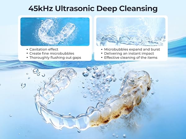 dental pod ultrasonic cleaner for retainers